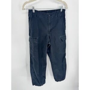 Uniqlo Black Cargo Pants Relaxed Fit Women's Small